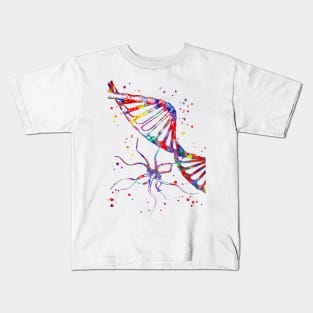 DNA and molecule virus structure Kids T-Shirt